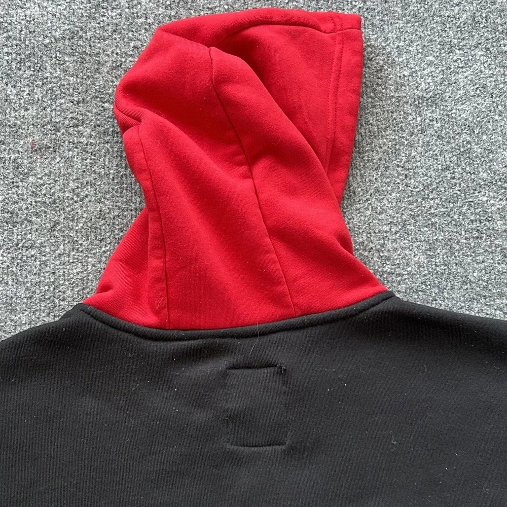 Ecko Unltd Hoodie Mens Large Red Rhino Logo Full Zip Sweatshirt‎ Fleece Hip Hop
